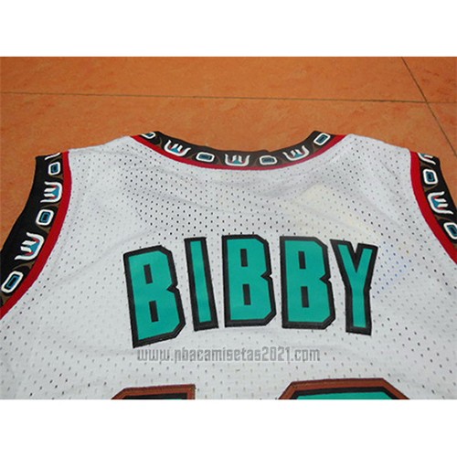 Camiseta Vancouver Grizzlies Mike Bibby #10 Historic Retro Blanco